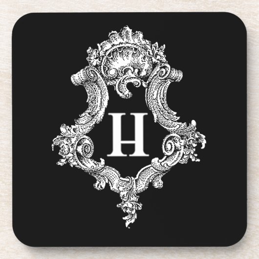 Dessous-de-verre H Monogramme initial (Devant)