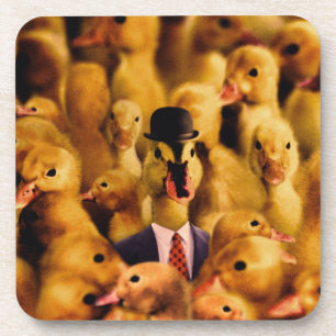 Dessous-de-verre Habillé pour le canard de succès