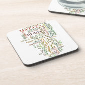 Dessous-de-verre Hakuna Matata Global Word Cloud Art (Côté gauche)