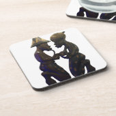 Dessous-de-verre Hakuna Matata S'amuser Old School est le meilleur (Côté gauche)