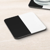 Dessous-de-verre half white half black, half black half white (Côté gauche)