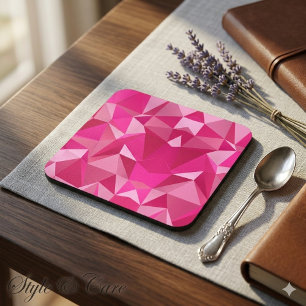 Dessous-de-verre Halftone géométrique tendance Imprimer Côte plasti