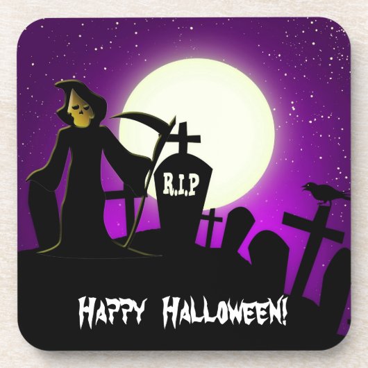 Dessous-de-verre Halloween effrayant (Devant)