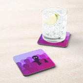 Dessous-de-verre Halloween éffrayant violet fantôme (Côté Droit)