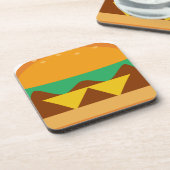 Dessous-de-verre hamburger pain fromage (Côté gauche)