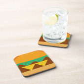 Dessous-de-verre hamburger pain fromage (Côté Droit)