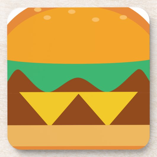 Dessous-de-verre hamburger pain fromage (Devant)