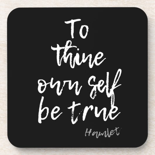 DESSOUS-DE-VERRE HAMLET SHAKESPEARE VRAI À AUTO CITER (Devant)