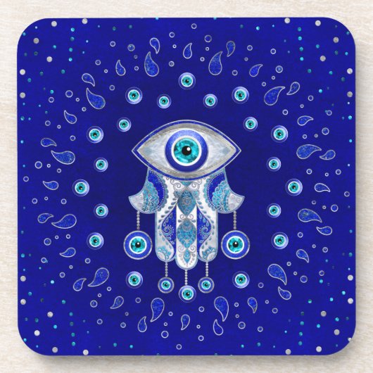 Dessous-de-verre Hamsa Hand-Evil Eye Amulet (Devant)