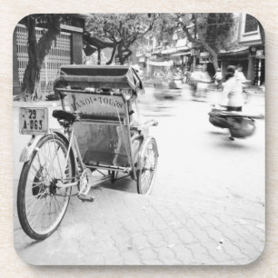 Dessous-de-verre Hanoi Viêt Nam, Cyclo dans le Vieux Hanoï
