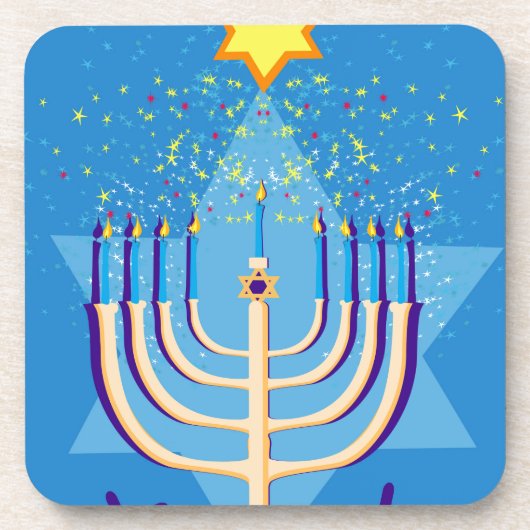 Dessous-de-verre hanoukka menorah (Devant)