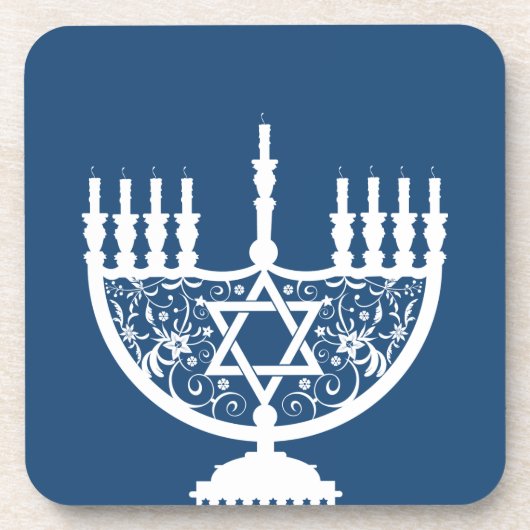 Dessous-de-verre Hanoukka Menorah (Devant)