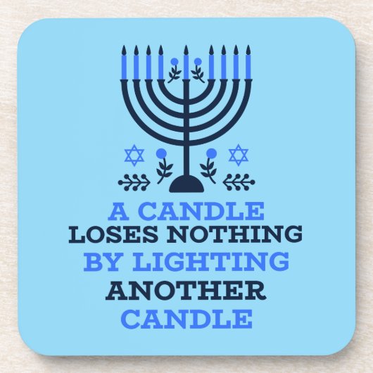 Dessous-de-verre Hanukkah Quote Coasters (Devant)