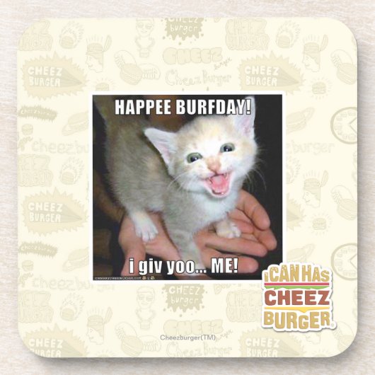 DESSOUS-DE-VERRE HAPPEE BURFDAY ! (Devant)
