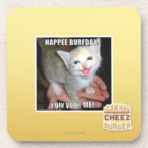 DESSOUS-DE-VERRE HAPPEE BURFDAY !