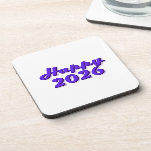 Dessous-de-verre Happy 2026 (Côté gauche)