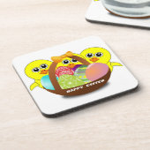 DESSOUS-DE-VERRE "HAPPY EASTER" CHICS (Côté gauche)