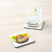 DESSOUS-DE-VERRE "HAPPY EASTER" CHICS (Côté Droit)