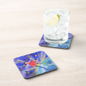 Dessous-de-verre Happy Girl with Birds (Côté Droit)