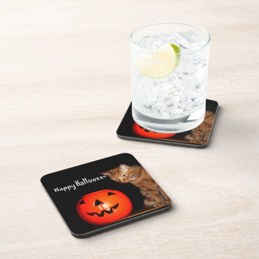 Dessous-de-verre Happy Halloween Beverage Coaster (Côté Droit)