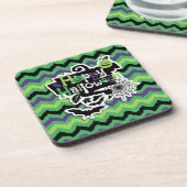 Dessous-de-verre Happy Halloween Éffrayant Fun (Côté gauche)