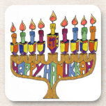 Dessous-de-verre Happy Hanukkah Dreidels Menorah<br><div class="desc">You are viewing The Lee Hiller Design Collection. Appareil,  Venin & Collectibles Lee Hiller Photofy or Digital Art Collection. You can view her her Nature photographiy at at http://HikeOurPlanet.com/ and follow her hiking blog within Hot Springs National Park.</div>