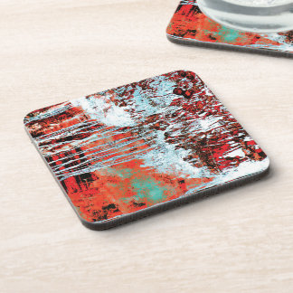 Dessous-de-verre Hard Plastic Coaster – Corrosion Pulse