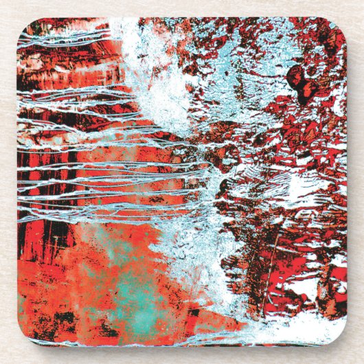 Dessous-de-verre Hard Plastic Coaster – Corrosion Pulse (Devant)
