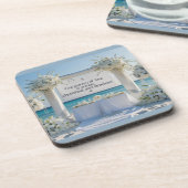 Dessous-de-verre Hard plastic coaster-Elegant Bridal Hard Plastic C (Côté gauche)