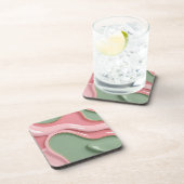 Dessous-de-verre Hard plastic coaster in stylish graphic (Côté Droit)