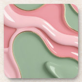 Dessous-de-verre Hard plastic coaster in stylish graphic (Devant)