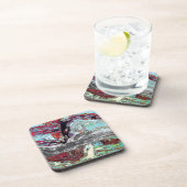Dessous-de-verre Hard Plastic Coaster – Strata Pulse (Côté Droit)