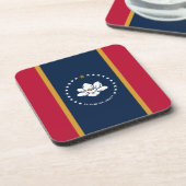 Dessous-de-verre Hard plastic coaster with flag of Mississippi, USA (Côté gauche)