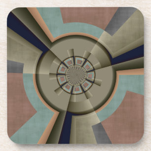 Dessous-de-verre Harmonie de couleurs abstraite moderne Art graphiq
