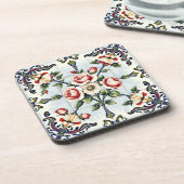 dessous de verre harmonie en roses (Côté gauche)