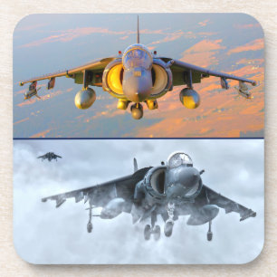 DESSOUS-DE-VERRE HARRIER II AV-8B