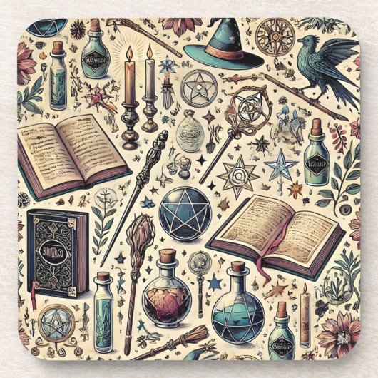 Dessous-de-verre Harry Potter a inspiré des capuchons magiques. (Devant)