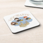 Dessous-de-verre HARRY POTTER™, Hermione & Ron Fly Over HOGWARTS™ (Côté gauche)