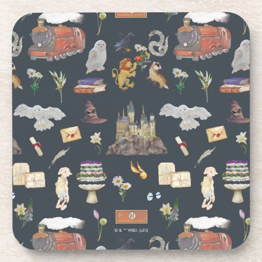 Dessous-de-verre HARRY POTTER™ | Motif d'icônes (Devant)
