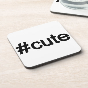 Dessous-de-verre Hashtag # Cute