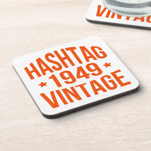 Dessous-de-verre Hashtag Vintage 1949 (Côté gauche)