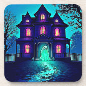 Dessous-de-verre Haunween Ghost House Design (Devant)