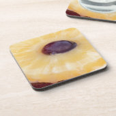 Dessous-de-verre Hawaii slices with pineapple and grape macro (Côté gauche)