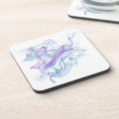 Dessous-de-verre Haze violet Abstrait (Côté gauche)