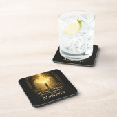 Dessous-de-verre He Who Dwells Psalm 91 Christian Art (Côté Droit)