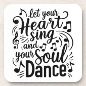 Dessous de verre Heart Sing (Devant)