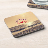 Dessous-de-verre Heartbeat Love – Minimalist Romantic Design (Côté gauche)