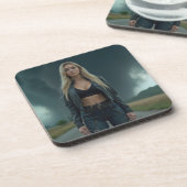 Dessous-de-verre Helena Chevalier : Calme et chaos / Tornado (Côté gauche)