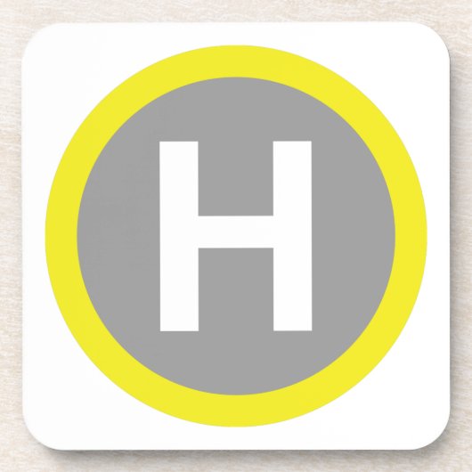 Dessous-de-verre Helipad Sign (Devant)