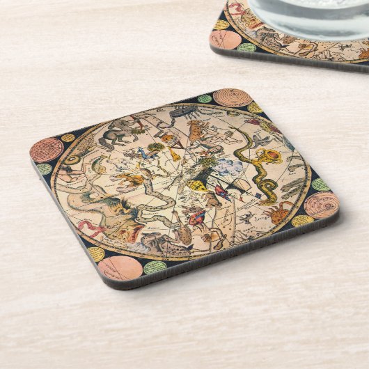 Dessous-de-verre Hémisphère céleste, 1790 (Côté gauche)